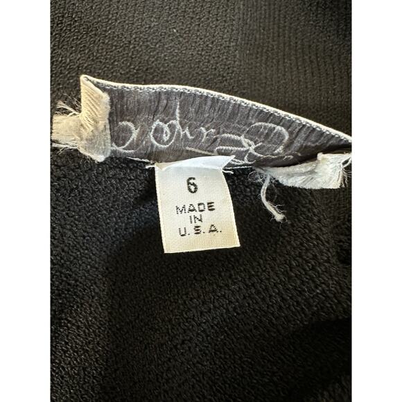 Vintage St. John Skirt Size 6 Black Santana Knit Pull On Quiet Luxury Old Money - Picture 8 of 10